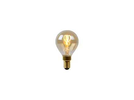 Lucide P45 Fil. lamp-Amber-LED Dimb.-1xE14-3W-2200K