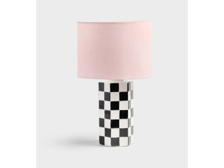 &klevering Tafellamp check black