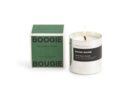 Boogie Bougie Scented candle - Tamed basil & Thunder 250g
