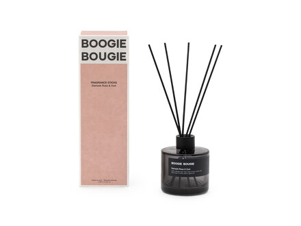 Boogie Bougie Fragrance sticks - Damask rose & Oud 200ml
