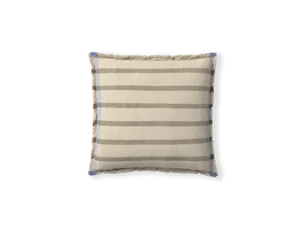 Lorena Canals Vierkant kussen lines brown 45x45cm