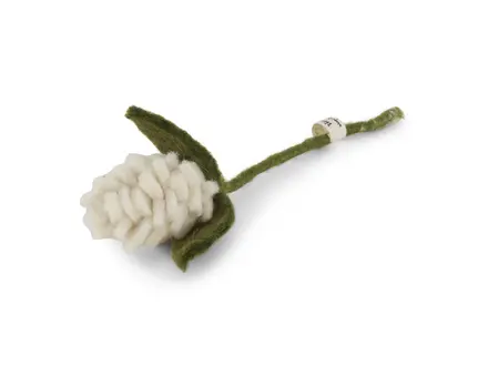 Gry&Sif Vilten Bloem - Artichoke - white