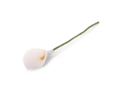 Gry&Sif Vilten Bloem - Lily - White