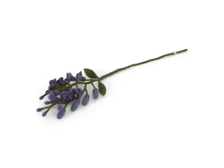 Gry&Sif Vilten bloem - Wisteria - Purple