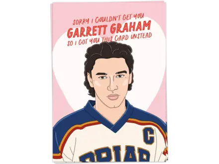 Kaart Blanche Wenskaart ' Garret Graham  '