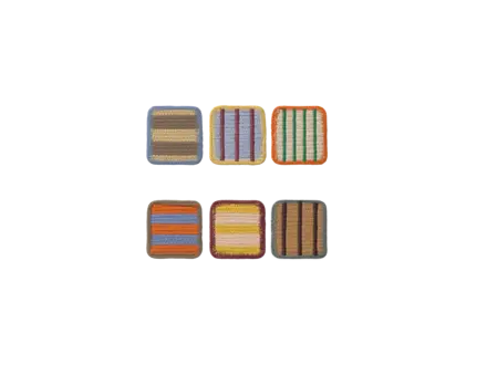 Lorena Canals Coasters Set of 6 color on