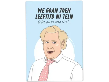 Kaart Blanche Wenskaart " Leeftijd ni teln "