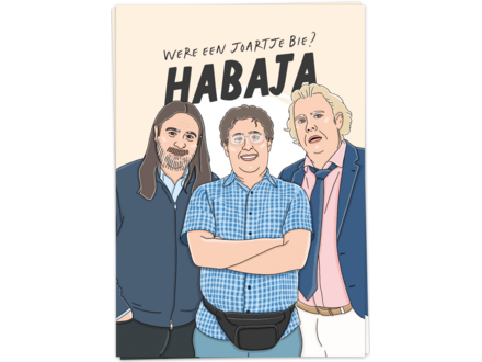 Kaart Blanche Wenskaart " Habaja "