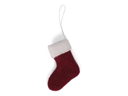 Gry&Sif Vilten Mini Stocking - Red