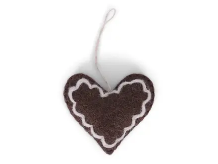 Gry&Sif Vilten Gingerbread Heart