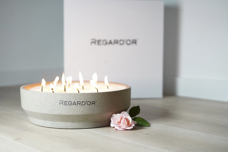 REGARD’OR® Handmade ceramic candle - XL Indoor