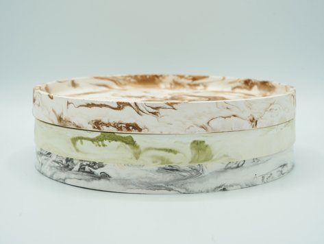REGARD’OR® Plate - Marble-Look
