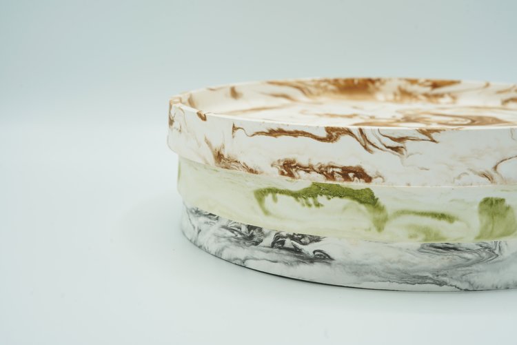 REGARD’OR® Plate - Marble-Look