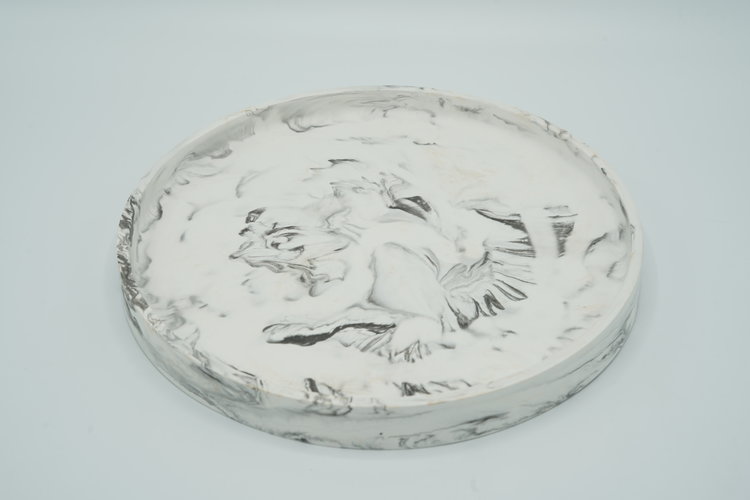 REGARD’OR® Assiette - Aspect Marbre