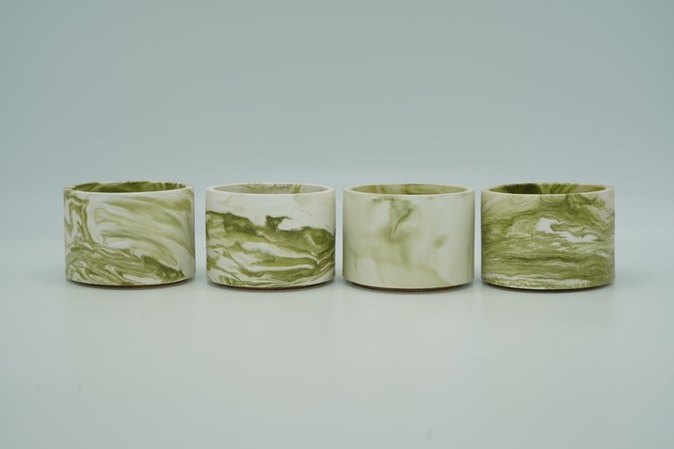 REGARD’OR® Petit pot vide - Aspect Marbre