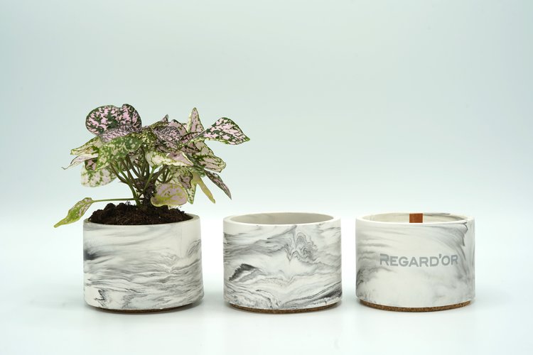 REGARD’OR® Petit pot vide - Aspect Marbre