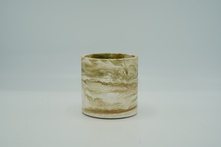 REGARD’OR® HANDMADE RUSTIC & MARBLE-LOOK FLOWERPOTS