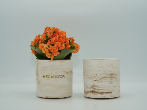 REGARD’OR® Handgemaakte bloempot - Medium