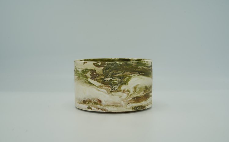 REGARD’OR® Pots de fleurs rustiques et aspect marbre faits à la main