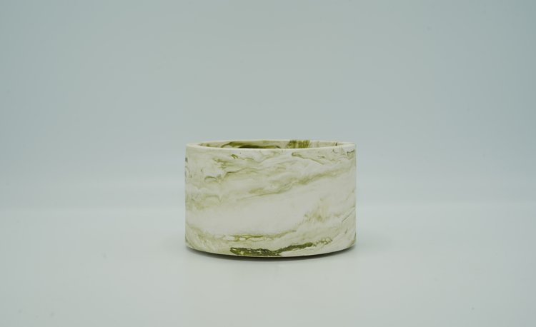 REGARD’OR® Pots de fleurs rustiques et aspect marbre faits à la main