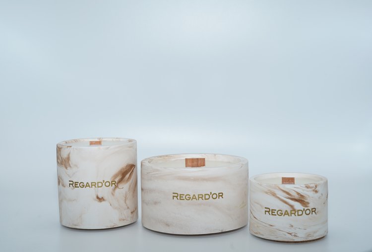 REGARD’OR® Bougies artisanales - Petites