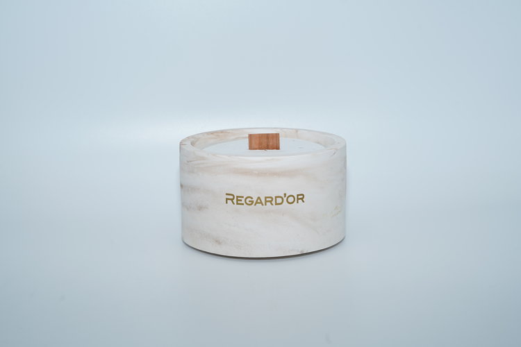 REGARD’OR® Marble Look Natural Candles - Large