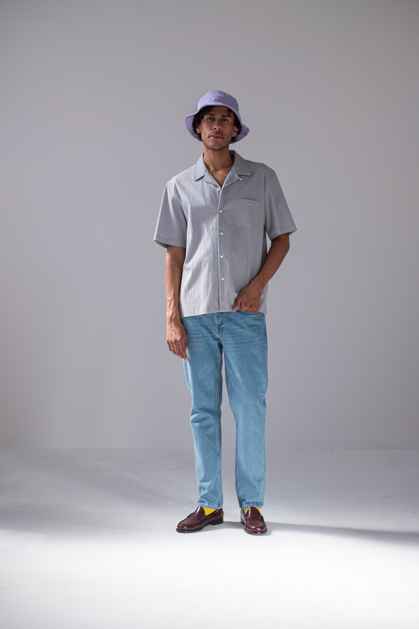 COCKTAIL SHIRT - LIGHT GREY - Velour 