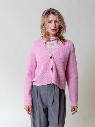 ganni grey cardigan