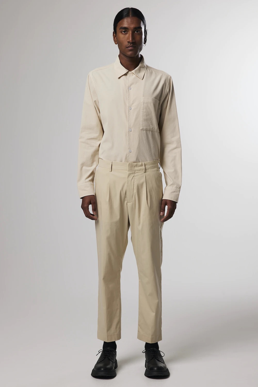 NN07 BILL RELAXED COTTON TROUSER - ECRU - Velour Amsterdam