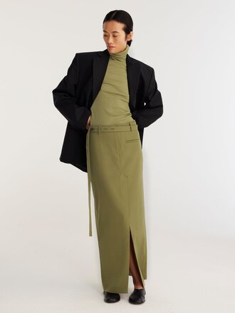 Róhe Navy Reimagined Maxi Skirt