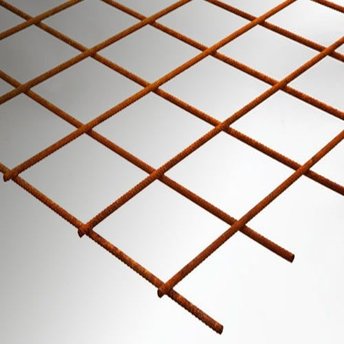 Bouwstaalmatten Blank 6mm/Maaswijdte 150x150mm 300x200cm