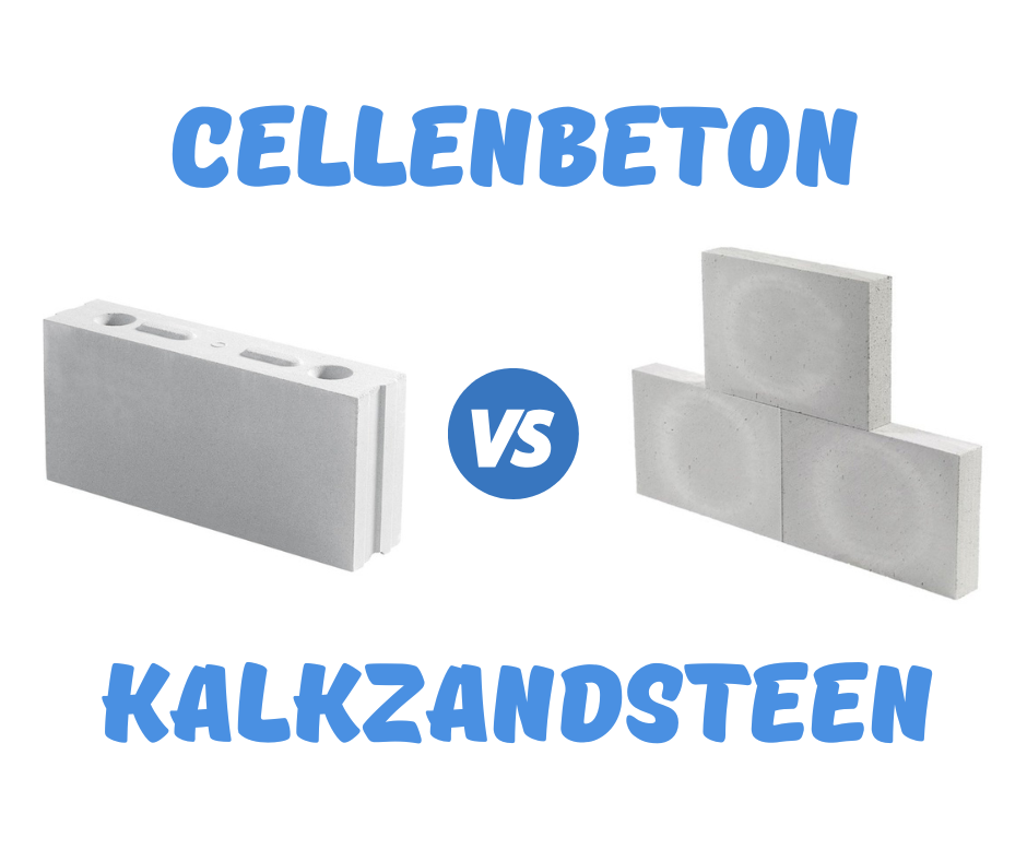 Verschil tussen cellenbeton en kalkzandsteen