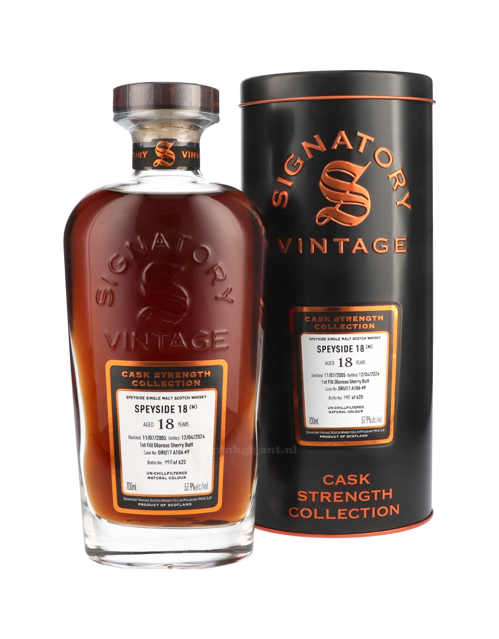 Signatory Signatory Speyside (M) 18 Cask Strength Olorosso