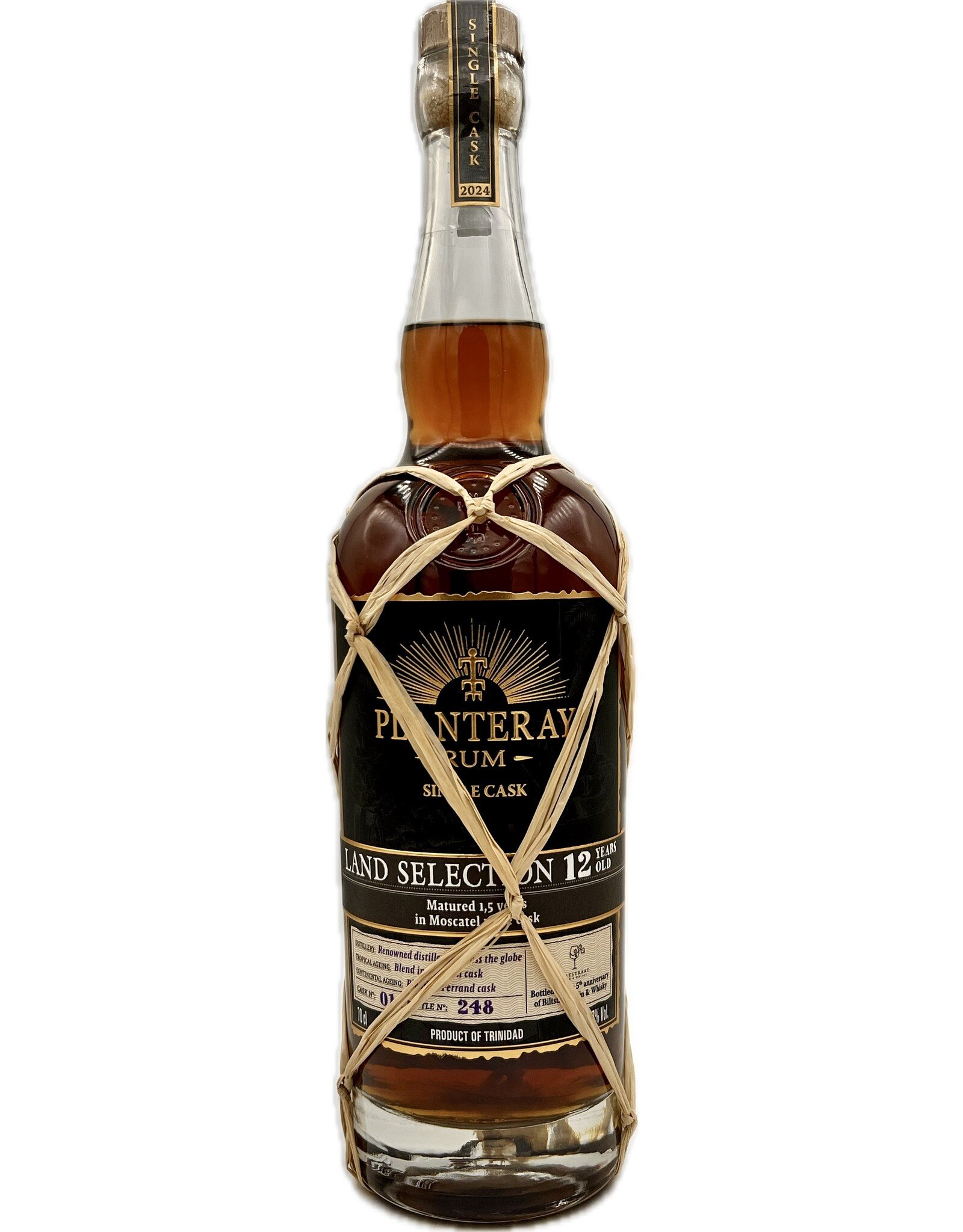 Planteray Planteray Single Cask 2024 'Land Selection 12y Moscatel Finish Biltstraat Wijn & Whisky Special'