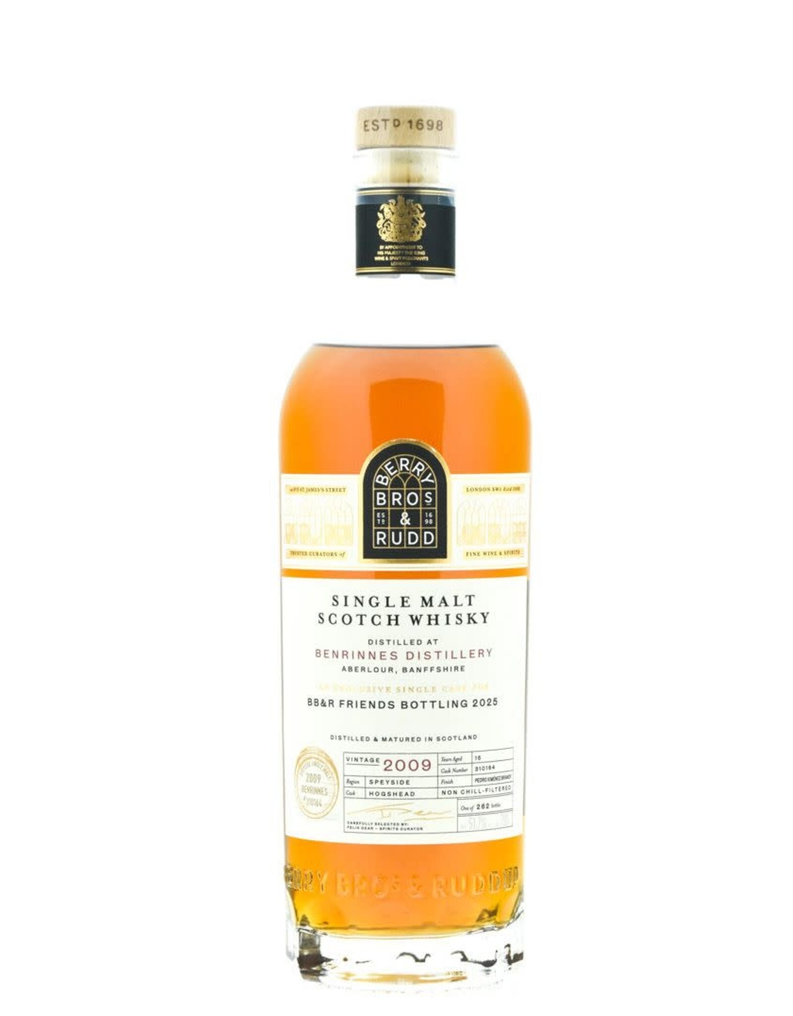Berry Bros & Rudd Berry Bros & Rudd 15y Benrinnes 2009 PX Finish Cask 310164 'BBR & Friends special edition'