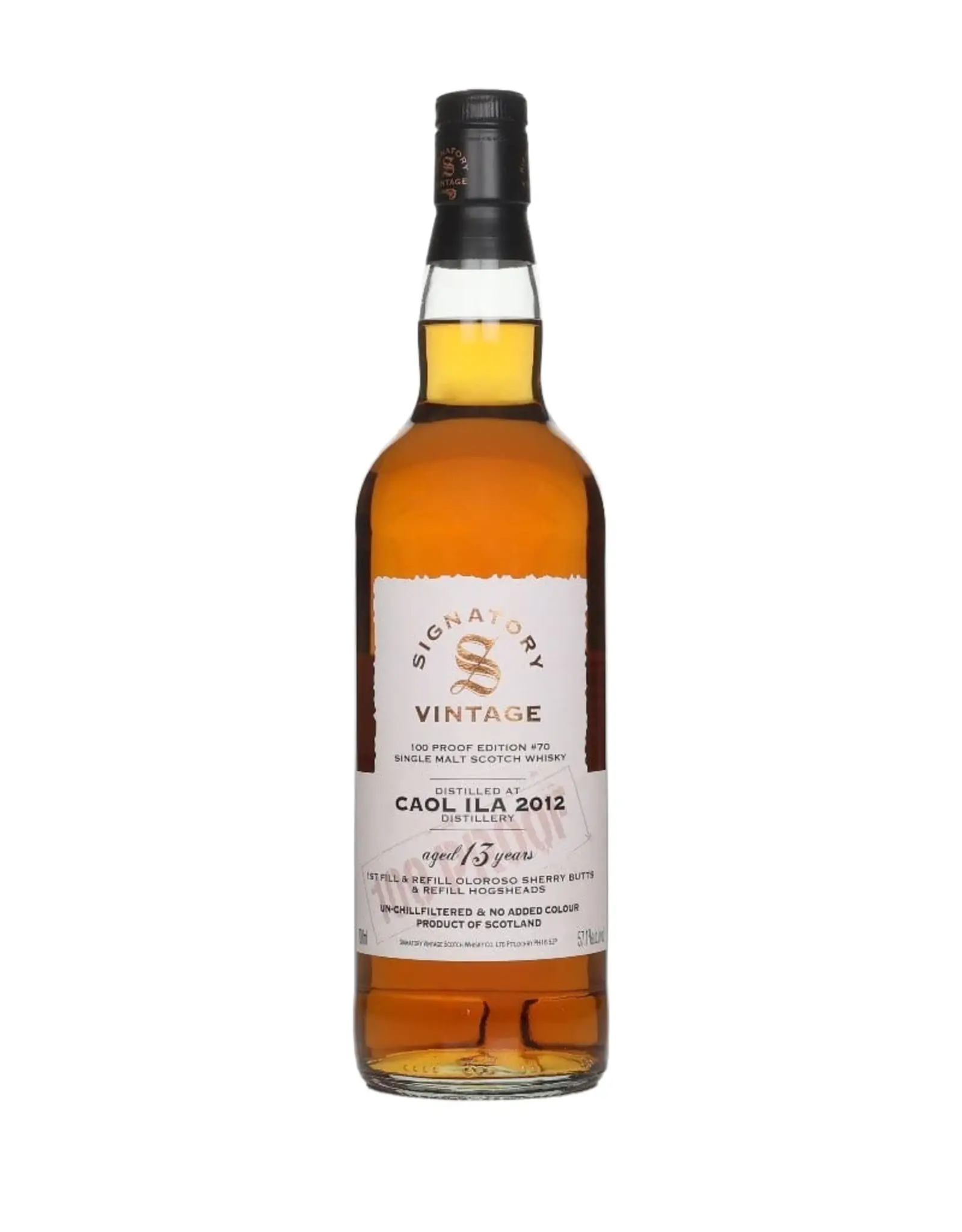 Signatory Signatory 'Caol Ila 2012 13y' 100 Proof Edition #70