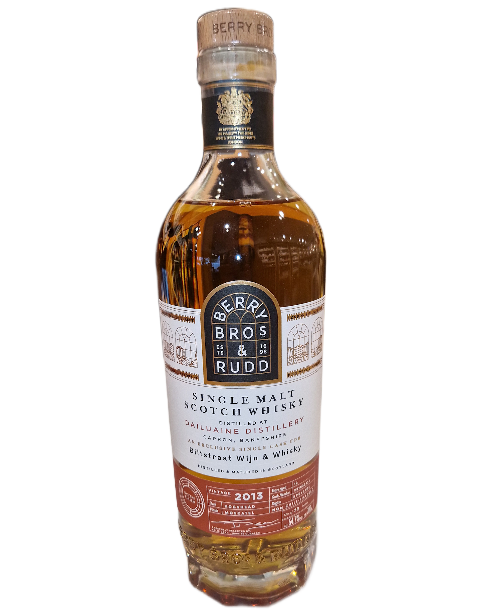 Berry Bros & Rudd Berry Bros & Rudd Exclusive Single Cask Biltstraat Wijn & Whisky 'Dailuaine 2013 12y Moscatel Finish Cask 931835131'