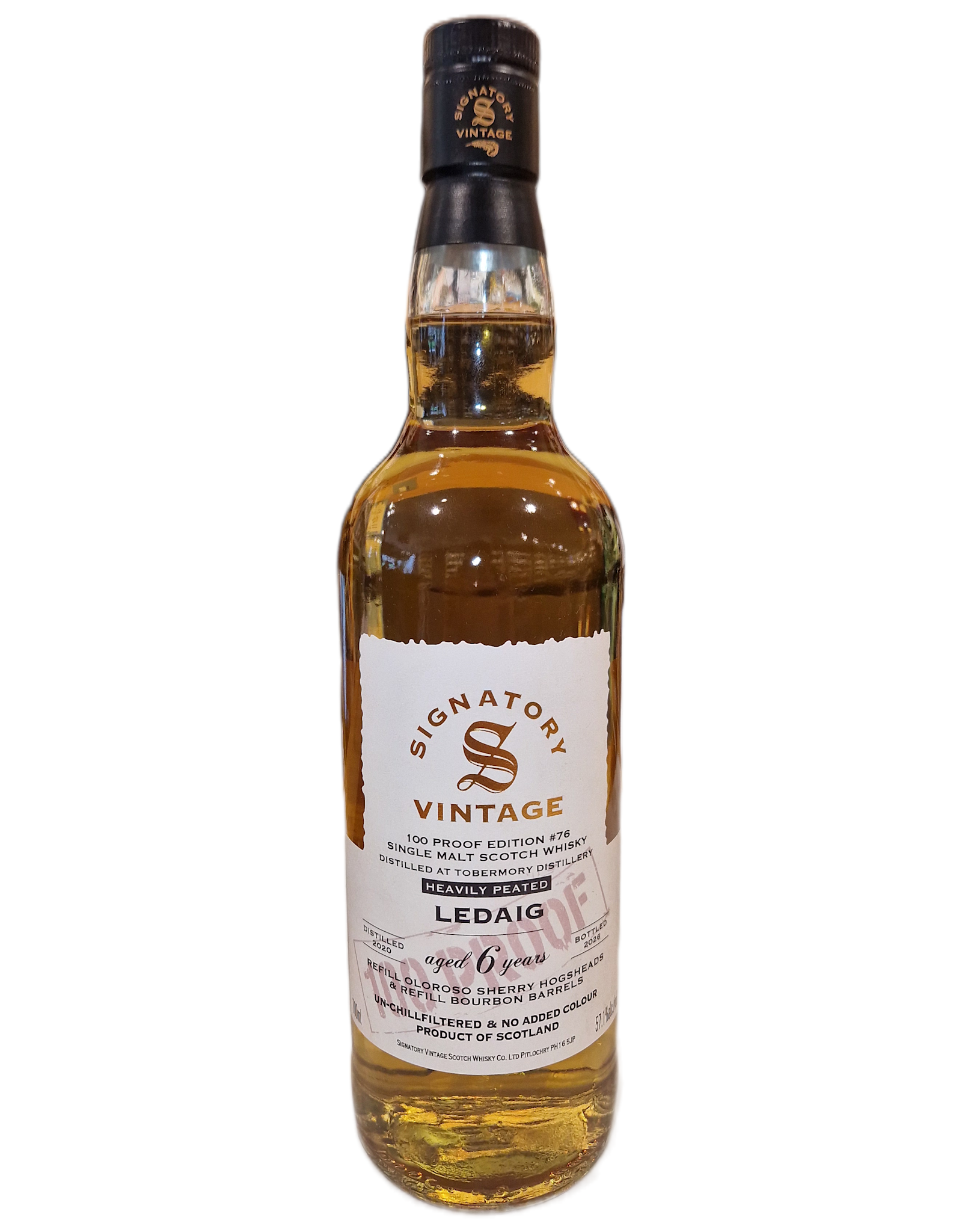 Signatory Signatory 'Ledaig 6yr' 100 Proof Edition #76