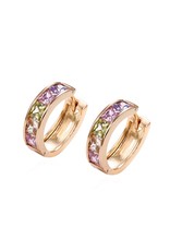 Crystal  huggie  oorring