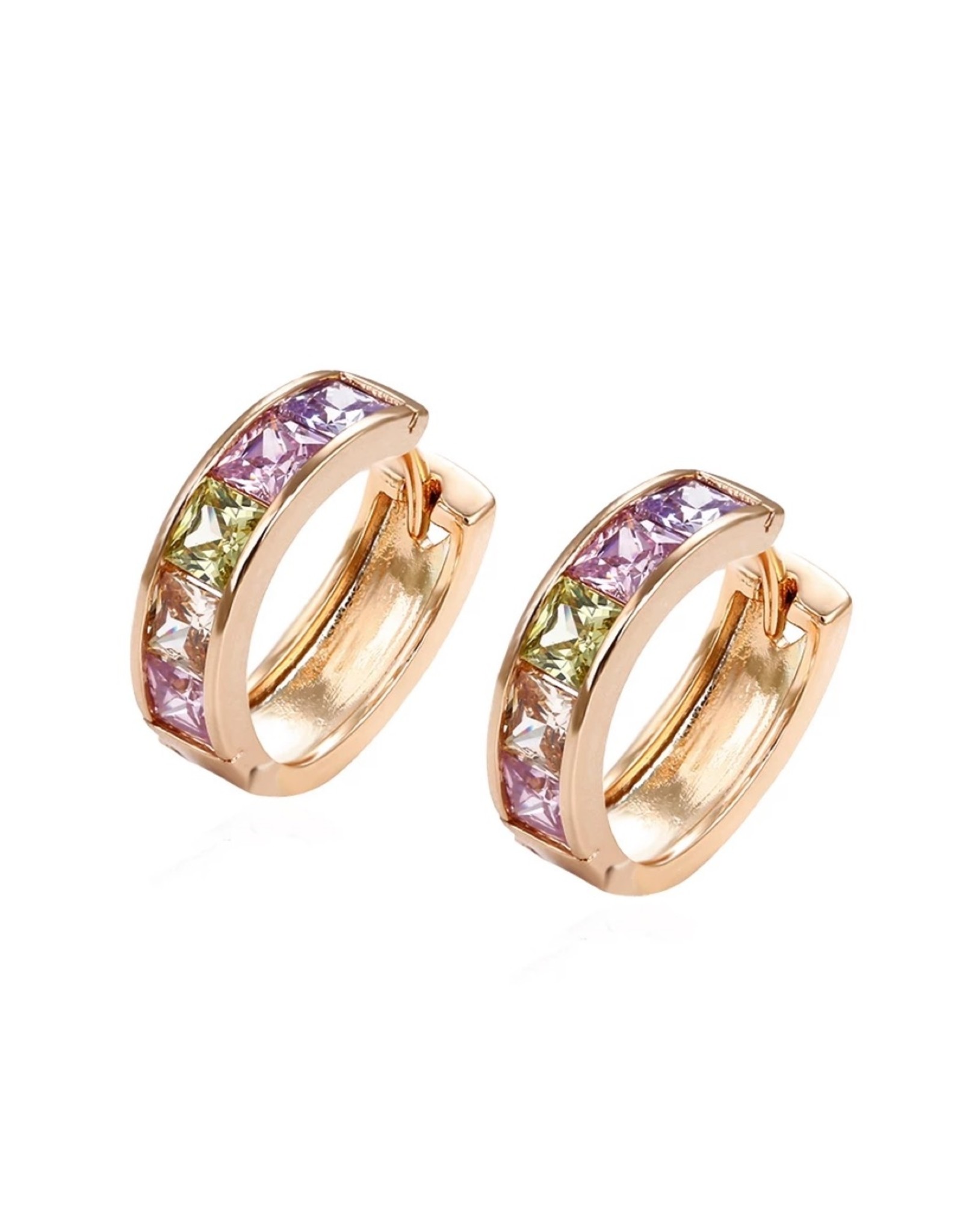 Crystal  huggie  oorring