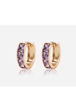 Crystal  huggie  oorring