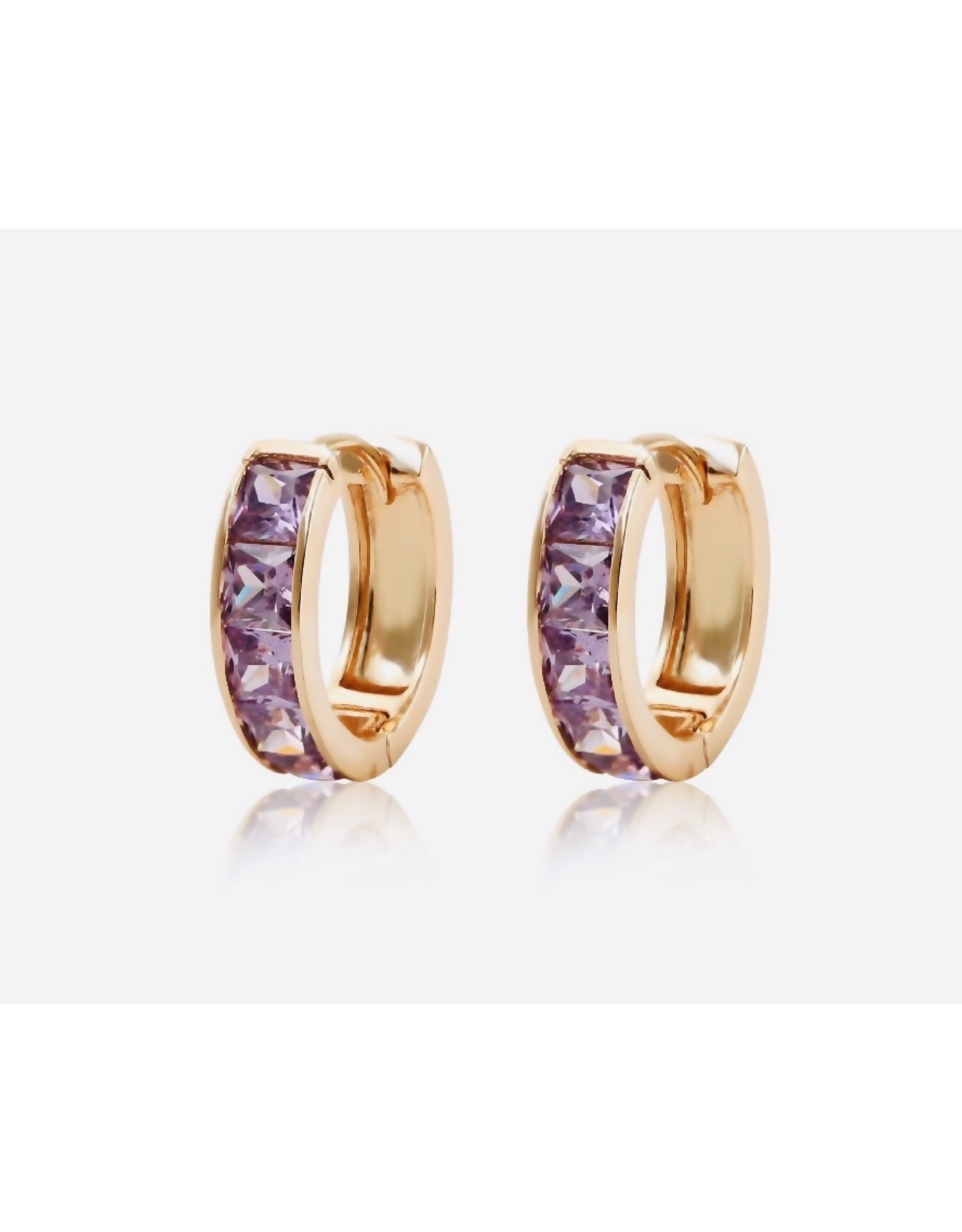 Crystal  huggie  oorring