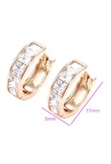 Crystal  huggie  oorring