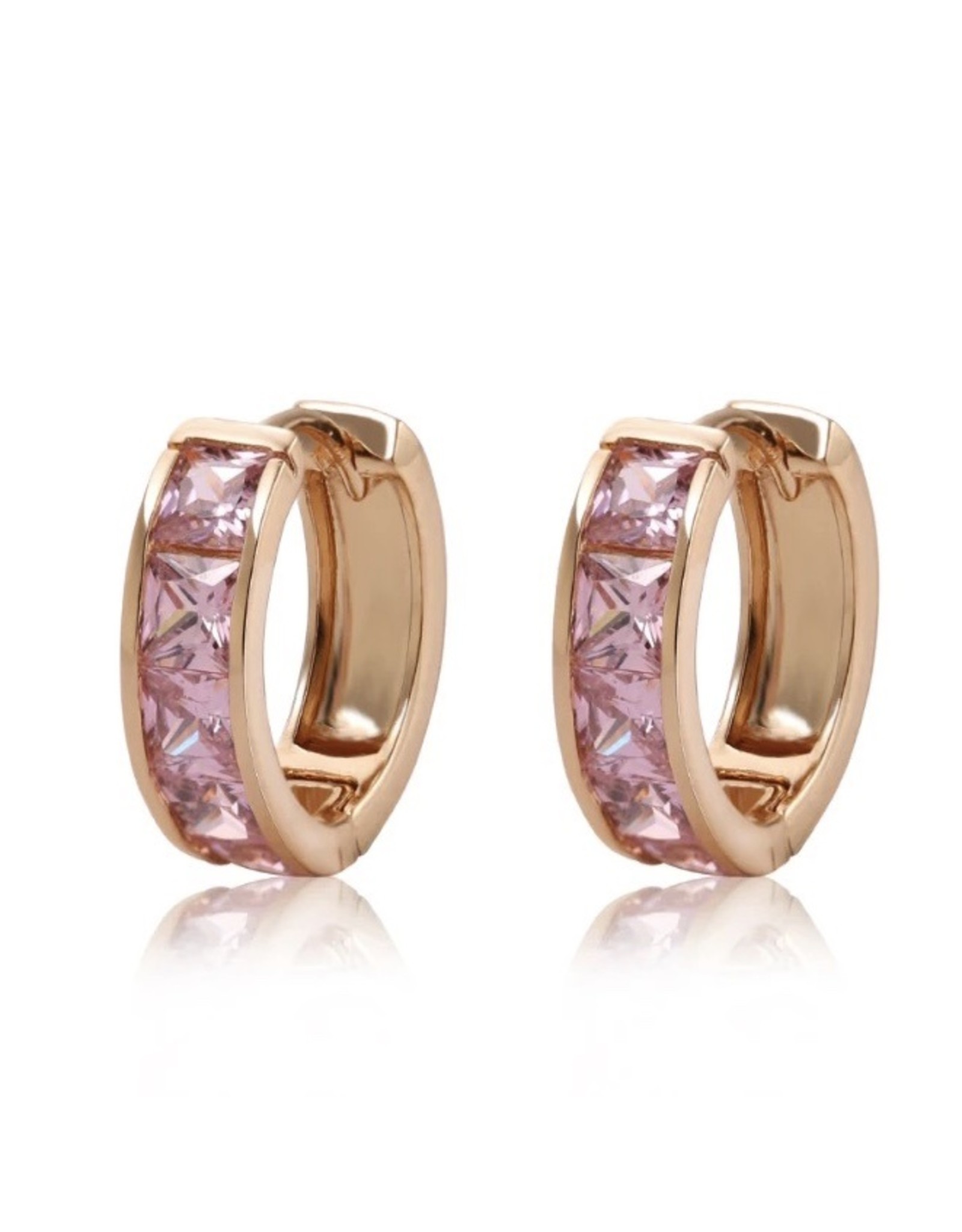 Crystal  huggie  oorring