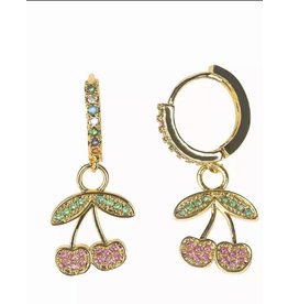 Hoop oorbellen kersen