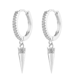 Spike hoop oorbellen