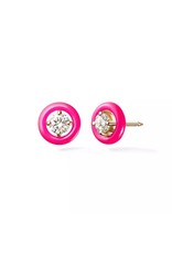 Neon zirkonia stud oorbellen