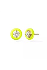 Neon zirkonia stud oorbellen