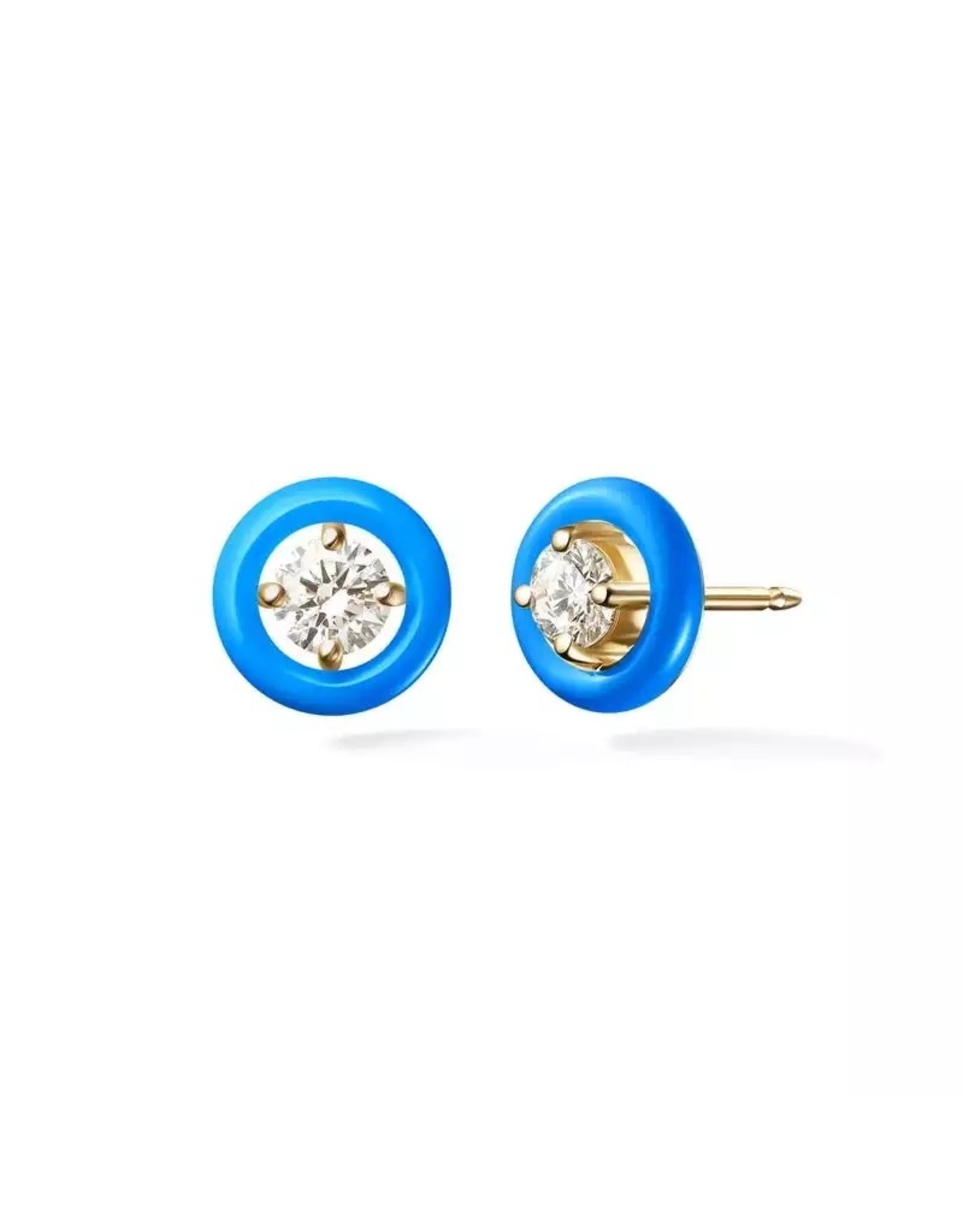 Neon zirkonia stud oorbellen