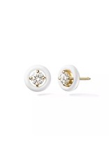 Neon zirkonia stud oorbellen